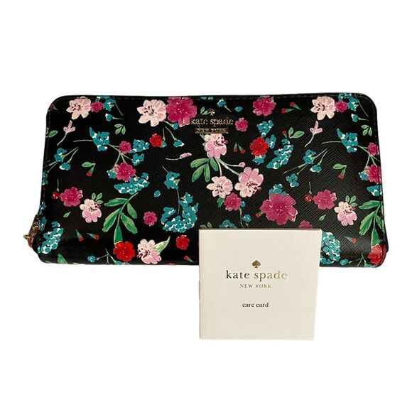 Kate Spade Floral Clutch Wallet - Picture 1 of 8